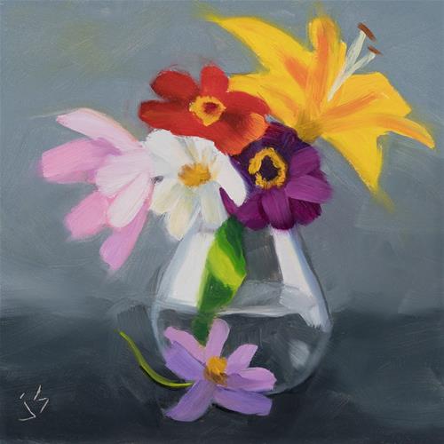 "Small Bouquet" original fine art by Johnna Schelling "Small Bouquet" original fine art by Johnna Schelling