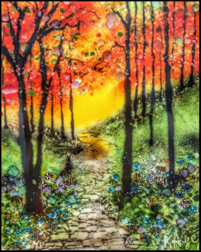 "Summer Sunrise" original fine art by Kelly Alge "Summer Sunrise" original fine art by Kelly Alge