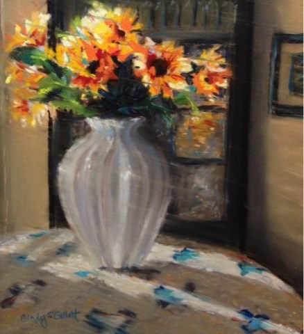 "Streaming Sunlight" original fine art by Cindy Gillett "Streaming Sunlight" original fine art by Cindy Gillett