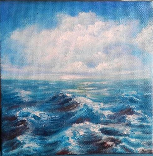 "Waves" original fine art by Camille Morgan "Waves" original fine art by Camille Morgan