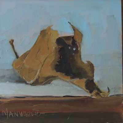 "Maple Leaf #1" original fine art by Merle Manwaring "Maple Leaf #1" original fine art by Merle Manwaring