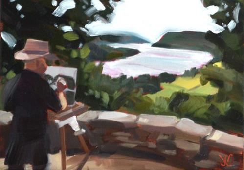 "Plein Air Man" original fine art by Jessica Green "Plein Air Man" original fine art by Jessica Green