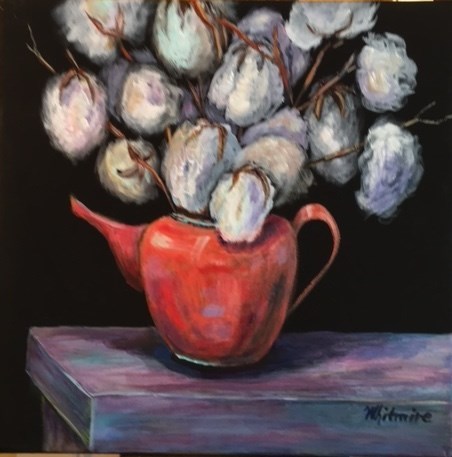 "Cotton #1" original fine art by Barbara Whitmire "Cotton #1" original fine art by Barbara Whitmire
