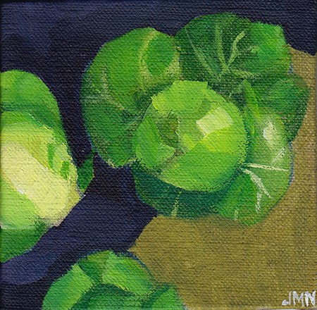 "Sprouts on Brown Paper" original fine art by J M Needham "Sprouts on Brown Paper" original fine art by J M Needham