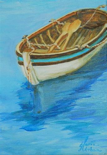 "Row, Row your boat" original fine art by Gloria Urban "Row, Row your boat" original fine art by Gloria Urban