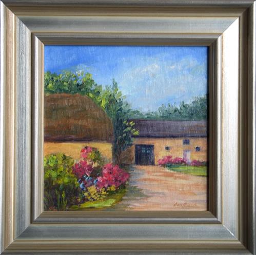 "French Farmhouse ~ Framed" original fine art by Vikki Bouffard "French Farmhouse ~ Framed" original fine art by Vikki Bouffard