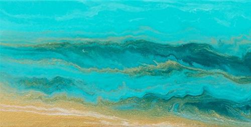 "Abstract Seascape Painting The Sea Cried Out-Mini #3 by Colorado Contemporary Artist Kimberly Conr" original fine art by Kimberly Conrad "Abstract Seascape Painting The Sea Cried Out-Mini #3 by Colorado Contemporary Artist Kimberly Conr" original fine art by Kimberly Conrad