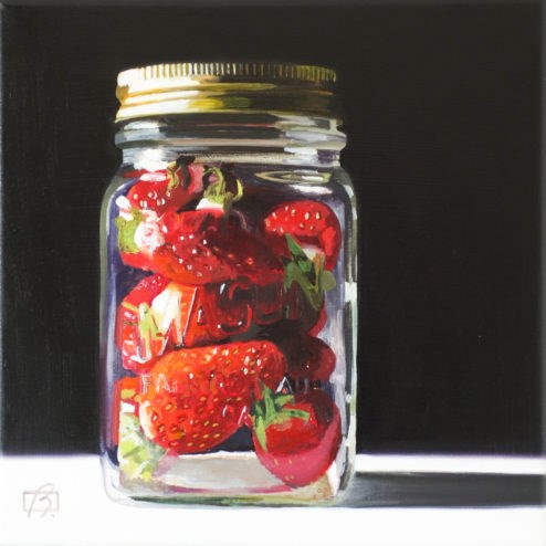 "Strawberry Preserves II" original fine art by Andre Beaulieu "Strawberry Preserves II" original fine art by Andre Beaulieu