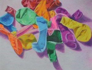 "Balloons Revisited" original fine art by Robert Frankis "Balloons Revisited" original fine art by Robert Frankis