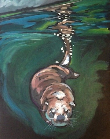 "Descension" original fine art by Kat Corrigan "Descension" original fine art by Kat Corrigan