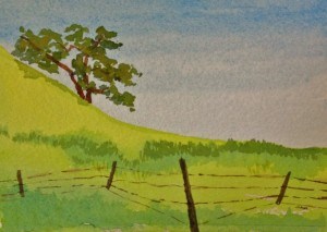 "California Green-Gold" original fine art by Dana Richards "California Green-Gold" original fine art by Dana Richards