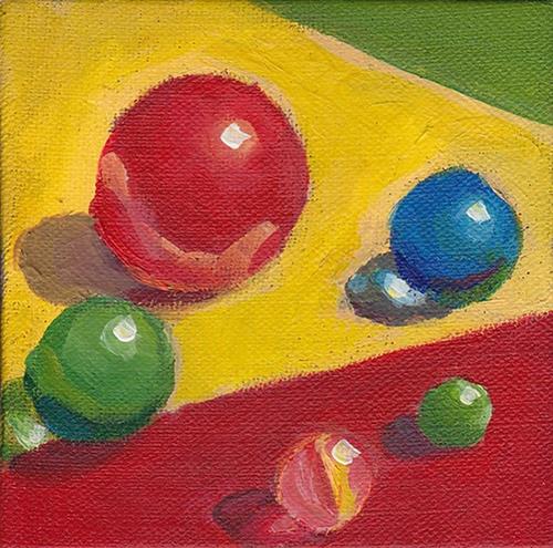 "Odd One Out" original fine art by J M Needham "Odd One Out" original fine art by J M Needham