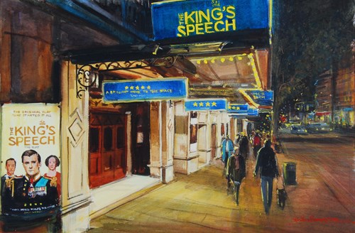 "The King's Speech" original fine art by Adebanji Alade "The King's Speech" original fine art by Adebanji Alade