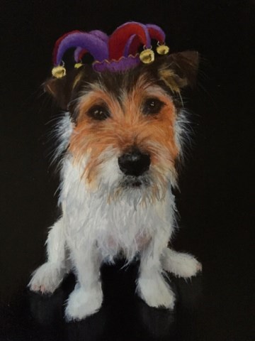 "The Jester" original fine art by Clair Hartmann "The Jester" original fine art by Clair Hartmann