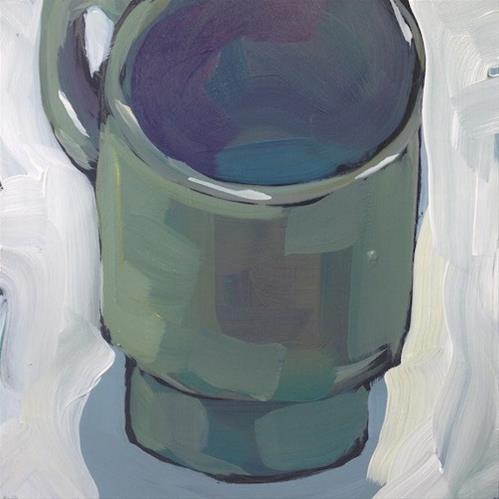 "Empty Green Mug" original fine art by Kat Corrigan "Empty Green Mug" original fine art by Kat Corrigan