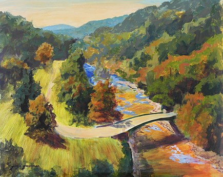 "Autumn View from Croton Dam" original fine art by Jamie Williams Grossman "Autumn View from Croton Dam" original fine art by Jamie Williams Grossman