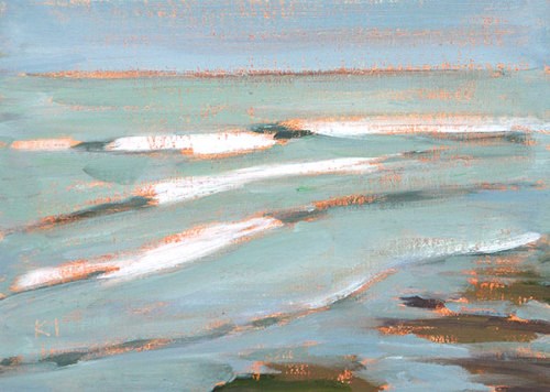 "Surf, Ocean Beach" original fine art by Kevin Inman "Surf, Ocean Beach" original fine art by Kevin Inman