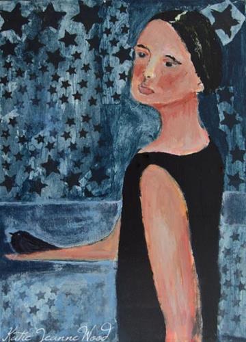 "Her Gift to the Night" original fine art by Katie Jeanne Wood "Her Gift to the Night" original fine art by Katie Jeanne Wood
