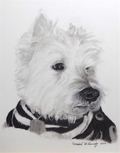 "Scrappy" original fine art by Michael Kennedy "Scrappy" original fine art by Michael Kennedy