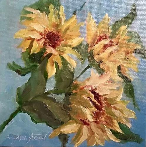 "Sunflowers" original fine art by Gabriella DeLamater "Sunflowers" original fine art by Gabriella DeLamater