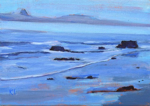 "Santa Barbara Blue" original fine art by Kevin Inman "Santa Barbara Blue" original fine art by Kevin Inman