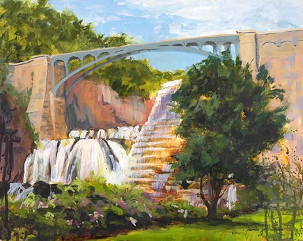 "Croton Gorge Dam" original fine art by Jamie Williams Grossman "Croton Gorge Dam" original fine art by Jamie Williams Grossman