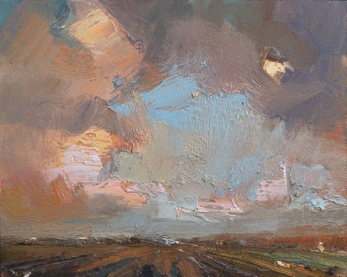 "Painting the Sky" original fine art by Roos Schuring "Painting the Sky" original fine art by Roos Schuring