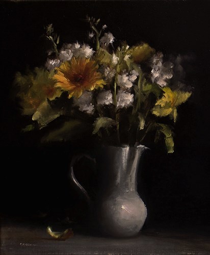 "Flowers in Jug" original fine art by Neil Carroll "Flowers in Jug" original fine art by Neil Carroll