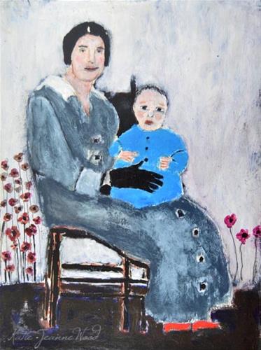 "Mother and Baby Boy" original fine art by Katie Jeanne Wood "Mother and Baby Boy" original fine art by Katie Jeanne Wood