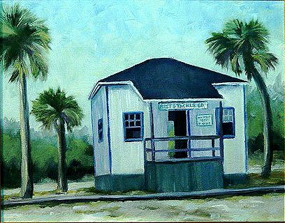 "Inlet Bait Shop" original fine art by Maria Levandowski "Inlet Bait Shop" original fine art by Maria Levandowski