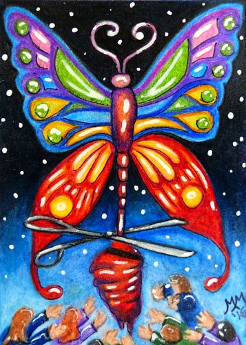 "Freed to Transform" original fine art by Monique Morin Matson "Freed to Transform" original fine art by Monique Morin Matson