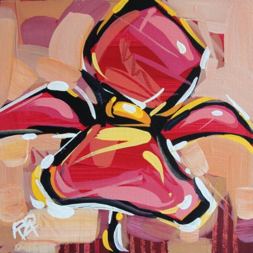 "Flower Abstraction 128" original fine art by Roger Akesson "Flower Abstraction 128" original fine art by Roger Akesson