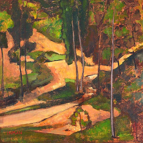 "Balboa Park Landscape" original fine art by Kevin Inman "Balboa Park Landscape" original fine art by Kevin Inman