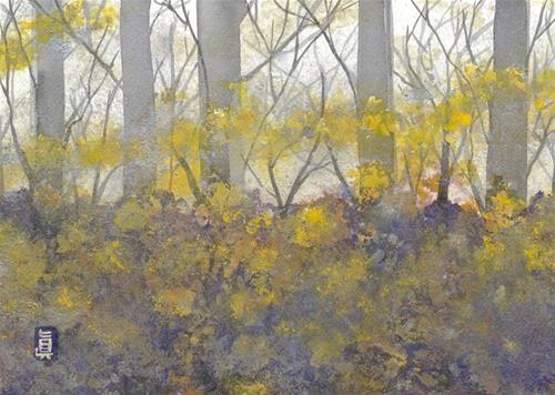 "End of Autumn" original fine art by Mariko Irie "End of Autumn" original fine art by Mariko Irie