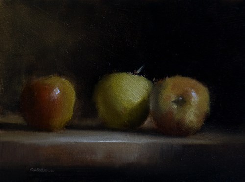 "Three Apples" original fine art by Neil Carroll "Three Apples" original fine art by Neil Carroll
