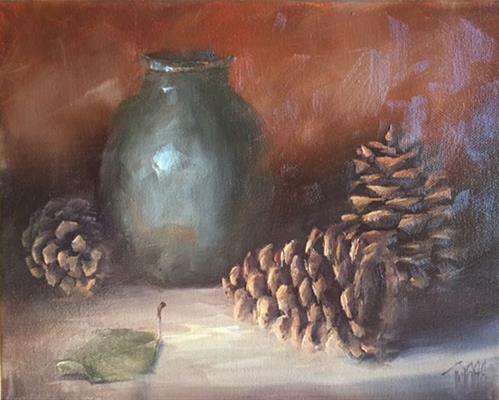 "A Seasons Greeting #2" original fine art by Lori Twiggs "A Seasons Greeting #2" original fine art by Lori Twiggs