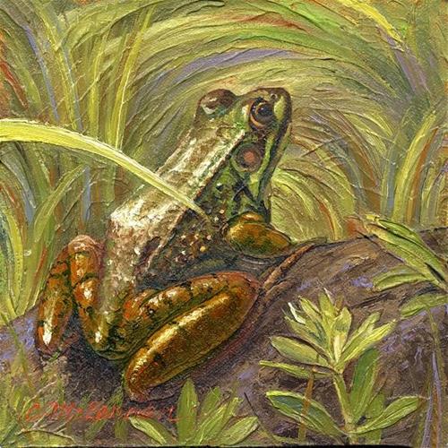 "Frog Day" original fine art by Connie McLennan "Frog Day" original fine art by Connie McLennan