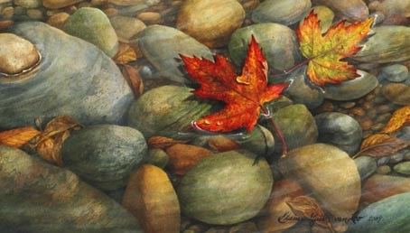 "Stream of Colour" original fine art by Elaine Guitar van Loo "Stream of Colour" original fine art by Elaine Guitar van Loo