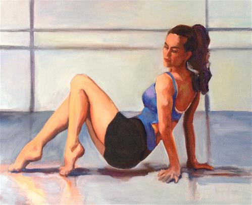 "Dancer on the floor" original fine art by Allison Rockwell "Dancer on the floor" original fine art by Allison Rockwell