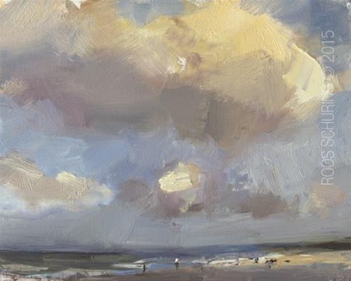 "Clouds and Light Effects – Seascape “Swift Shades”" original fine art by Roos Schuring "Clouds and Light Effects – Seascape “Swift Shades”" original fine art by Roos Schuring