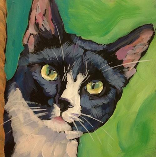 "March 25, Bela" original fine art by Kat Corrigan "March 25, Bela" original fine art by Kat Corrigan