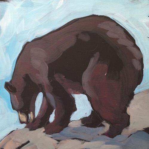 "Bruin Shape" original fine art by Kat Corrigan "Bruin Shape" original fine art by Kat Corrigan