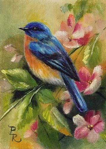 "Peach Fuzz" original fine art by Paulie Rollins "Peach Fuzz" original fine art by Paulie Rollins
