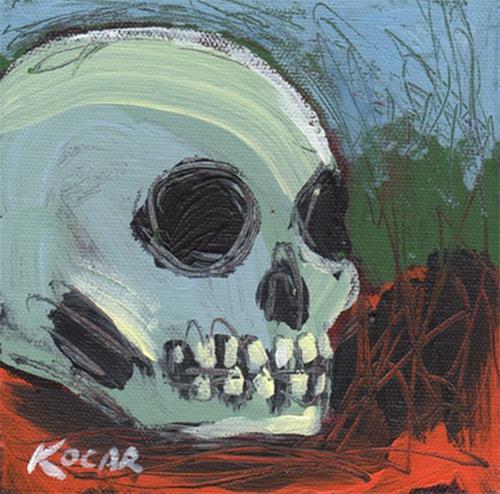 "Fall Skull #1" original fine art by George Kocar "Fall Skull #1" original fine art by George Kocar