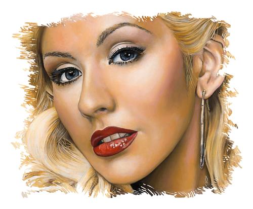 "Christina" original fine art by David Clark "Christina" original fine art by David Clark