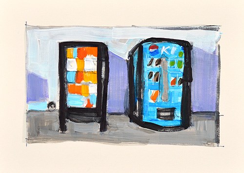 "Vending Machines" original fine art by Kevin Inman "Vending Machines" original fine art by Kevin Inman