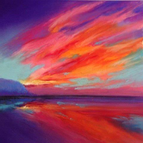 "Screaming Eagles" original fine art by Cindy Gillett "Screaming Eagles" original fine art by Cindy Gillett