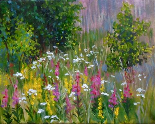 "Golden Rod, Yarrow and Fireweed, the Canol Road" original fine art by Jackie Irvine "Golden Rod, Yarrow and Fireweed, the Canol Road" original fine art by Jackie Irvine