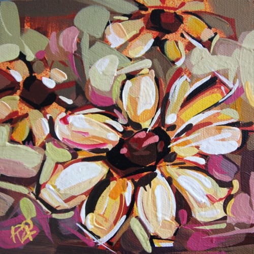 "Flower Abstraction 205" original fine art by Roger Akesson "Flower Abstraction 205" original fine art by Roger Akesson