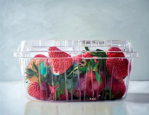 "Carton of Strawberries" original fine art by Lauren Pretorius "Carton of Strawberries" original fine art by Lauren Pretorius
